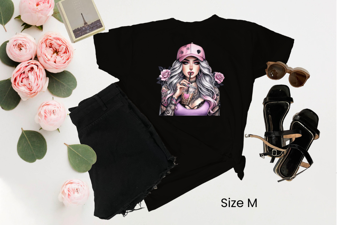 T-Shirt ~ Cool Chick Pink