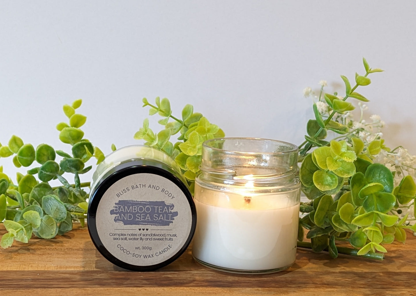 Candle ~ Bamboo Teak & Sea Salt