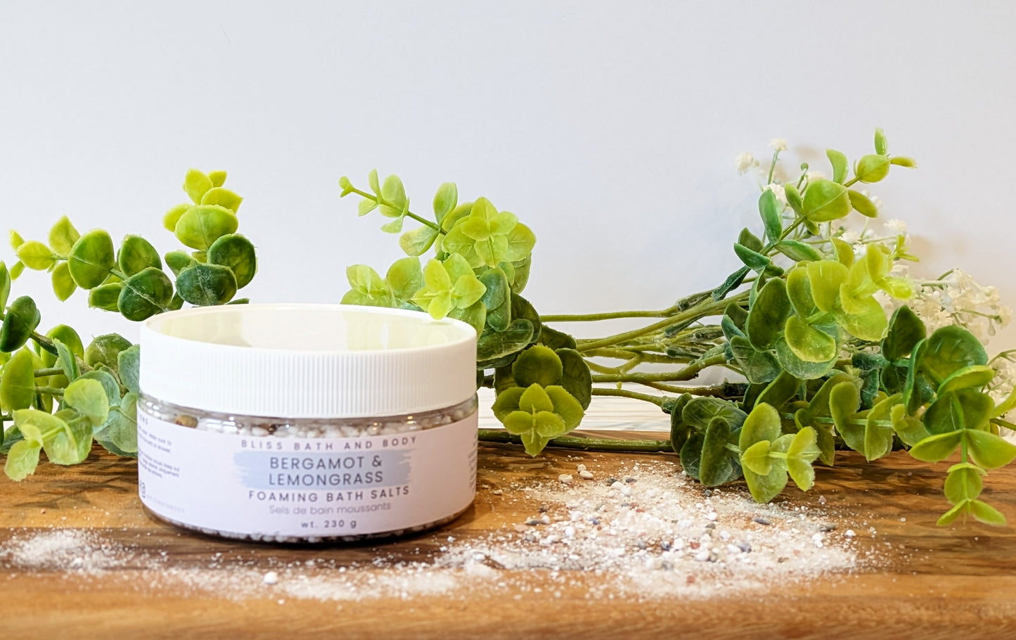 Foaming Bath Salts ~ Bergamot and Lemongrass