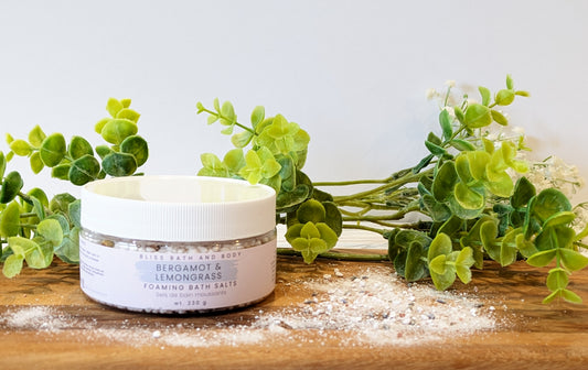 Foaming Bath Salts ~ Bergamot and Lemongrass